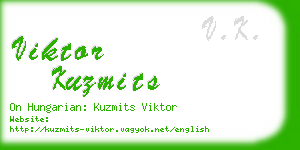 viktor kuzmits business card